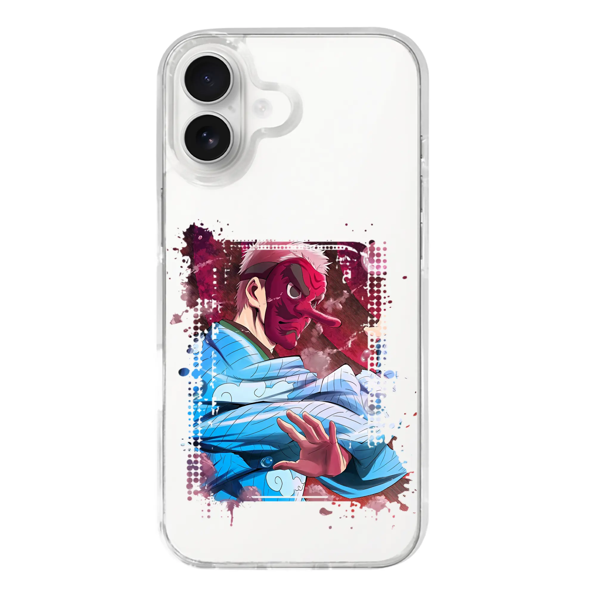 鬼滅の刃 グッズ,鱗滝 左近次 - iPhone 17シリーズ 透明スマホケース – 薄型・耐衝撃・精密フィット保護カバー